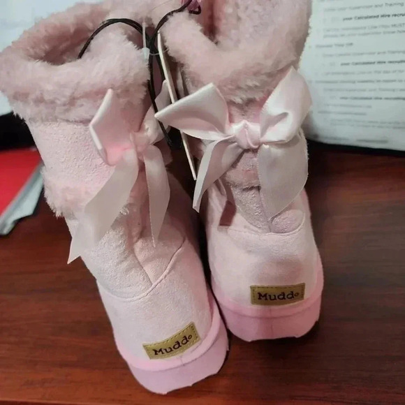 MUDD Girls Boots with Bows. Size 3. New with Tags - Picture 4 of 5